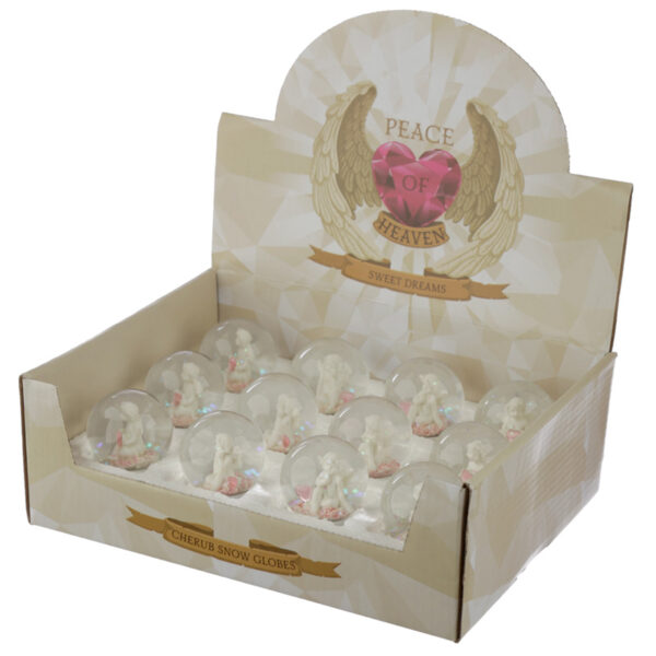 CHE136_006 Collectable Peace of Heaven Cherub - Sweet Dreams Snow Globe