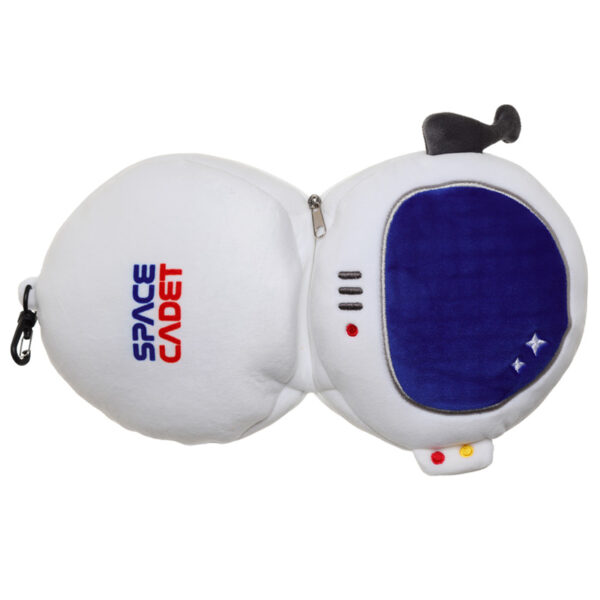 Space Cadet Relaxeazzz Plush Round Travel Pillow & Eye Mask Set