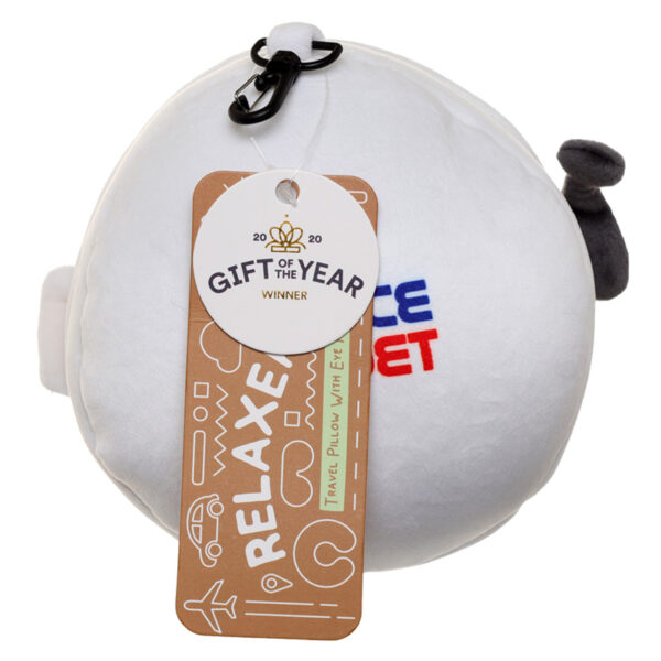 Space Cadet Relaxeazzz Plush Round Travel Pillow & Eye Mask Set