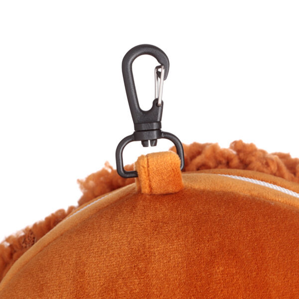 CUSH351_006 Relaxeazzz Travel Pillow & Eye Mask - Gigi the Toy Poodle