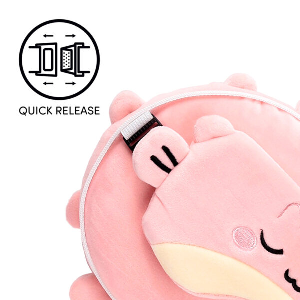 Relaxeazzz Travel Pillow & Eye Mask - Puff the Puffer Fish