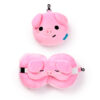 CUSH355_001 Relaxeazzz Travel Pillow & Eye Mask - Oliver the Pig