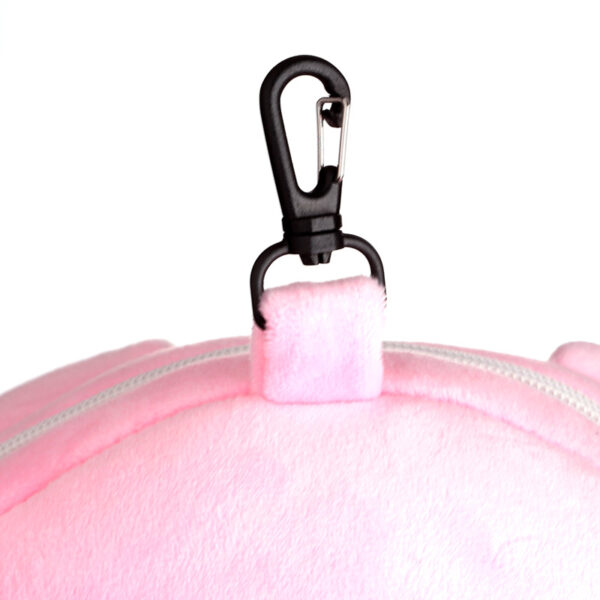 CUSH355_006 Relaxeazzz Travel Pillow & Eye Mask - Oliver the Pig