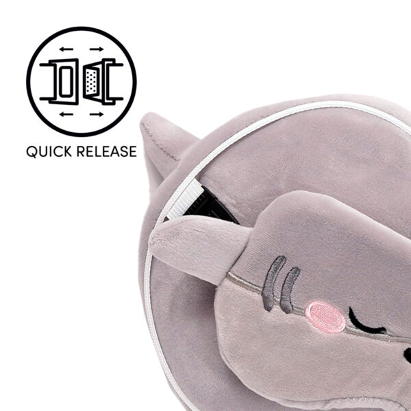 Relaxeazzz Travel Pillow & Eye Mask - Archie the Shark