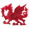 DRG342_001 Fun Novelty Welsh Dragon Collectable Magnet