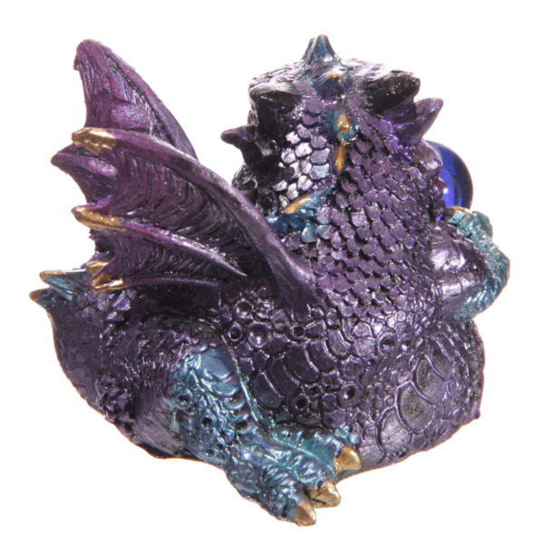 DRG377_003 Baby Crystal Ball Cute Dragon Figurine