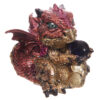DRG377_004 Baby Crystal Ball Cute Dragon Figurine