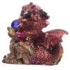 DRG377_005 Baby Crystal Ball Cute Dragon Figurine