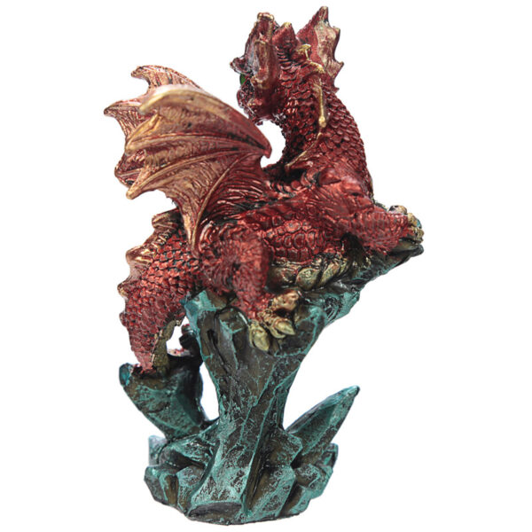 DRG427_003 Rock Crystal Enchanted Nightmare Dragon Figurine