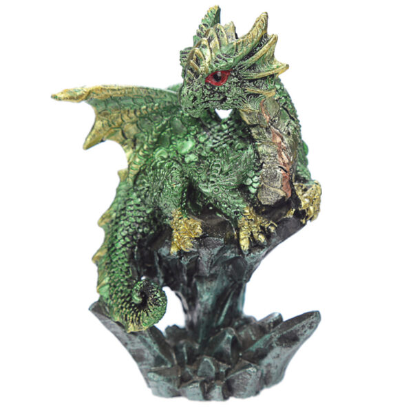 DRG427_004 Rock Crystal Enchanted Nightmare Dragon Figurine