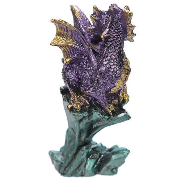 DRG427_007 Rock Crystal Enchanted Nightmare Dragon Figurine
