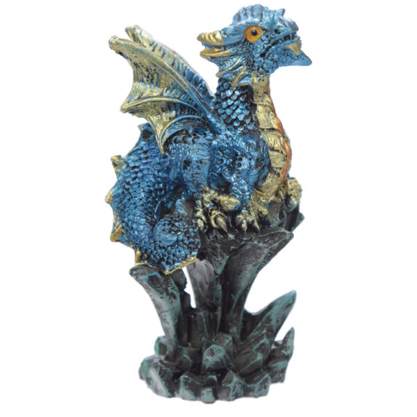DRG427_008 Rock Crystal Enchanted Nightmare Dragon Figurine