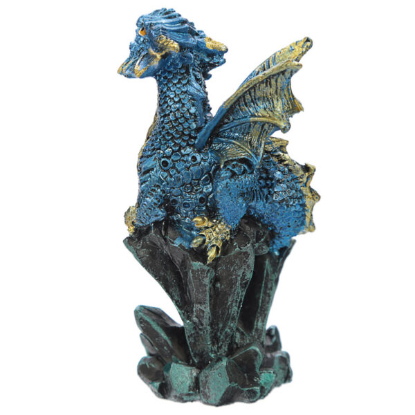 DRG427_009 Rock Crystal Enchanted Nightmare Dragon Figurine