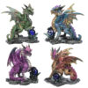 DRG428_001 Crystal Rock Soothsayer Enchanted Nightmare Dragon Figurine
