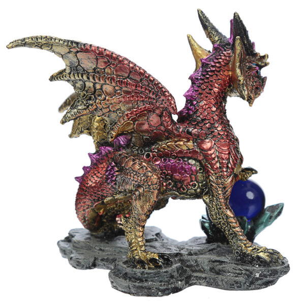 DRG428_003 Crystal Rock Soothsayer Enchanted Nightmare Dragon Figurine