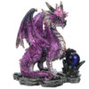 DRG428_004 Crystal Rock Soothsayer Enchanted Nightmare Dragon Figurine