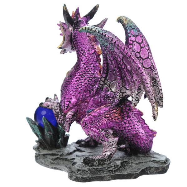 DRG428_005 Crystal Rock Soothsayer Enchanted Nightmare Dragon Figurine