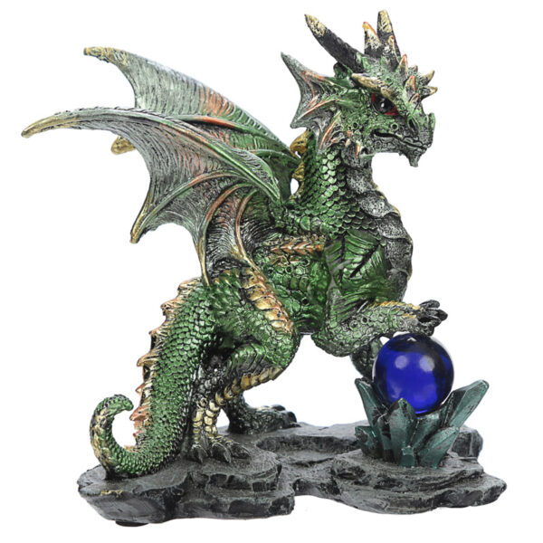 DRG428_006 Crystal Rock Soothsayer Enchanted Nightmare Dragon Figurine