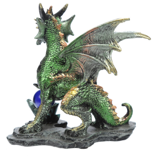 DRG428_007 Crystal Rock Soothsayer Enchanted Nightmare Dragon Figurine