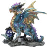 DRG428_008 Crystal Rock Soothsayer Enchanted Nightmare Dragon Figurine