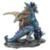 DRG428_009 Crystal Rock Soothsayer Enchanted Nightmare Dragon Figurine