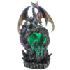 DRG430_002 Fantasy LED Backflow Incense Burner - Ice Dragon Dark Legends