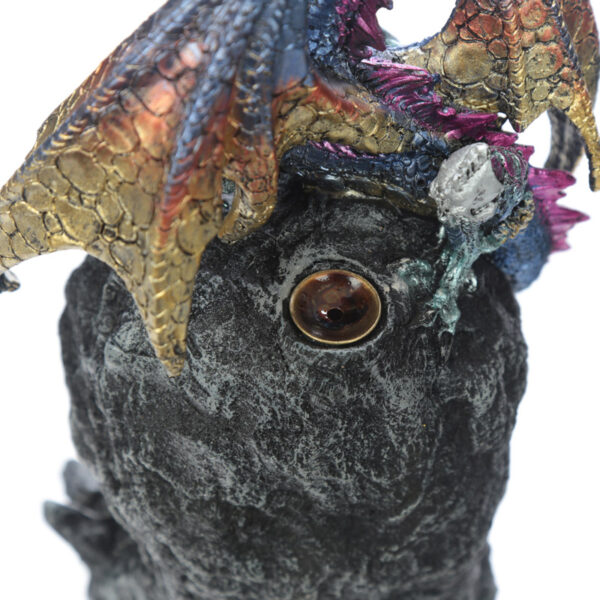 DRG430_008 Fantasy LED Backflow Incense Burner - Ice Dragon Dark Legends