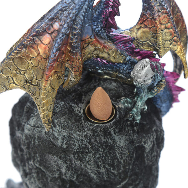 DRG430_009 Fantasy LED Backflow Incense Burner - Ice Dragon Dark Legends