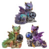 DRG450_001 All Seeing Orb Elements Dragon Figurine