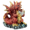 DRG451_002 Mother and Hatching Baby Elements Dragon Figurine