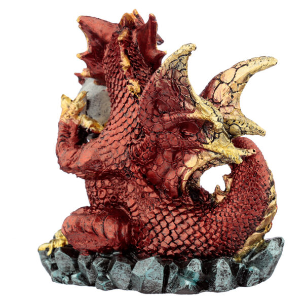 DRG451_004 Mother and Hatching Baby Elements Dragon Figurine