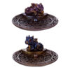 DRG485_001 Elements Baby Dragon Celtic Incense Stick Burner Dish