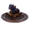 DRG485_002 Elements Baby Dragon Celtic Incense Stick Burner Dish
