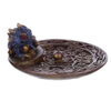 DRG485_003 Elements Baby Dragon Celtic Incense Stick Burner Dish