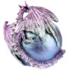 DRG501_008 Geode Egg LED Dark Legends Dragon Figurine
