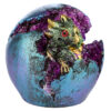 DRG504_007 Geode Hatching Egg LED Baby Dragon Figurine