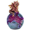 DRG505_002 Geode Egg LED Baby Dragon Figurine