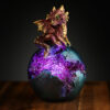 DRG505_005 Geode Egg LED Baby Dragon Figurine