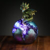 DRG505_006 Geode Egg LED Baby Dragon Figurine