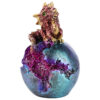 DRG505_008 Geode Egg LED Baby Dragon Figurine