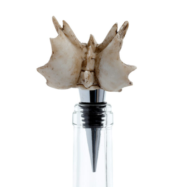 DRG530_004 Novelty Bottle Stopper - Shadows of Darkness Dragon Skull