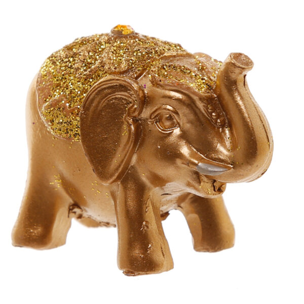 ELE09_005 Cute Mini Collectable Glitter Elephant