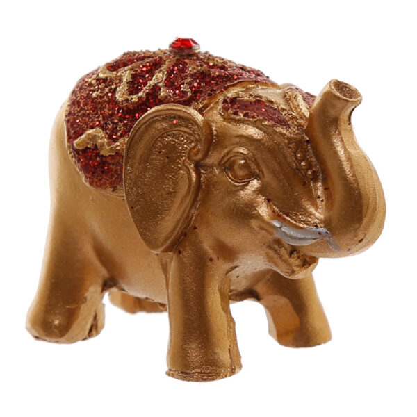 ELE09_006 Cute Mini Collectable Glitter Elephant