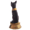 ESP10_005 Decorative Small Black and Gold Bast Egyptian Figurine
