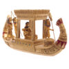 ESP12_001 Decorative Gold Egyptian Canopy Boat