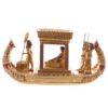 ESP12_003 Decorative Gold Egyptian Canopy Boat