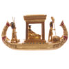 ESP12_004 Decorative Gold Egyptian Canopy Boat