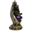 GAN13_002 Decorative Purple Gold & Black Ganesh - In Hand