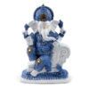 Decorative White & Blue Thai Buddha - Meditation