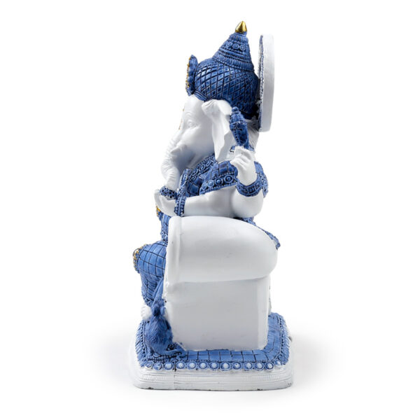 Decorative White & Blue Thai Buddha - Meditation